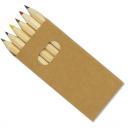 Image of Colourworld Half Length Pencils Box 6 Natural